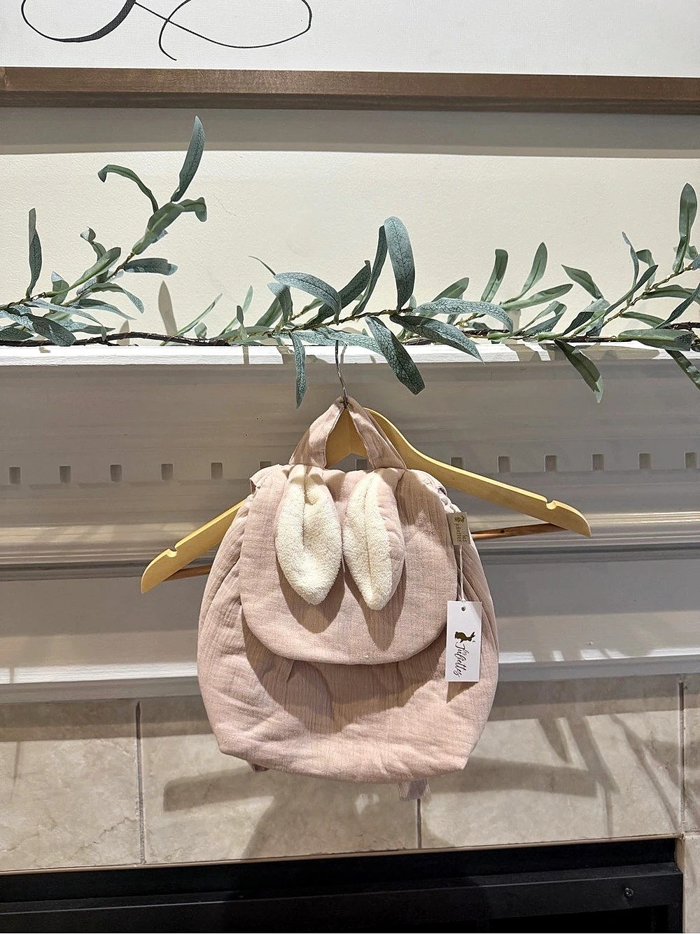 Girls Bunny Ear Backpack in Pink NWT